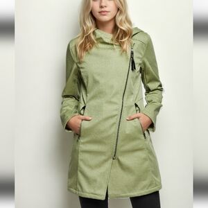 Mia Melon  Jacket SIze LARGE in Grey